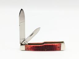 Ltd 1989 Case XX 100th Anni Red Bone Gunstock Knif
