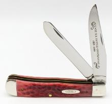 Ltd 1989 Case XX Anni Red Bone Trapper Knife
