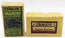 (2) Schrade Walden Cutlery & Hibbard Knife Boxes