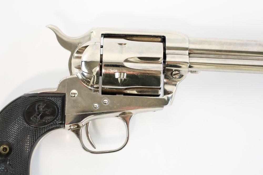 1989 Colt Single Action Army .45 Nickel Revolver