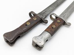 (2) British Model 1888 Lee Metford Bayonets