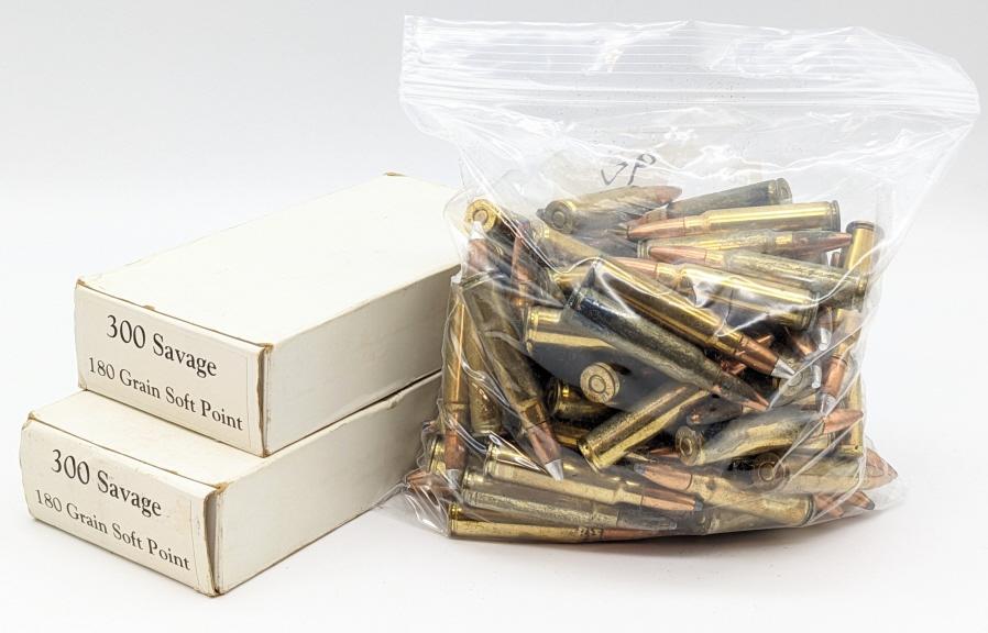 130 Rnds of Remington .300 Savage Cartridges