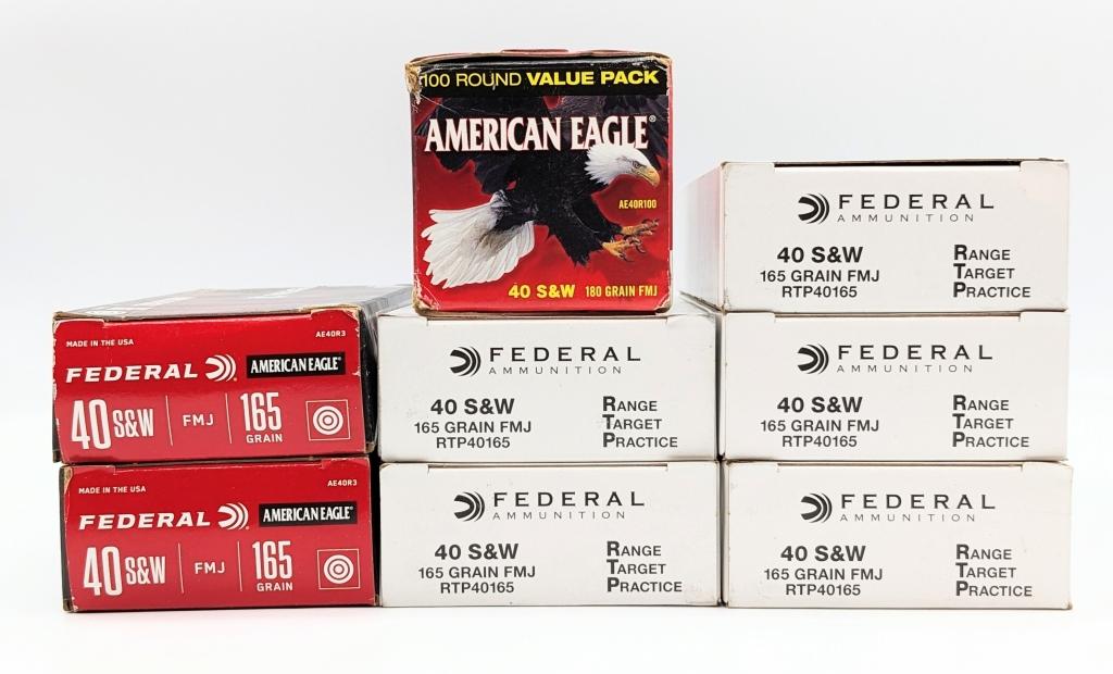 450 Rnds of Federal .40 S&W FMJ Cartridges