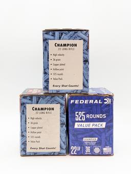 1575 Rnds of Federal .22 LR 36 Gr CP HP