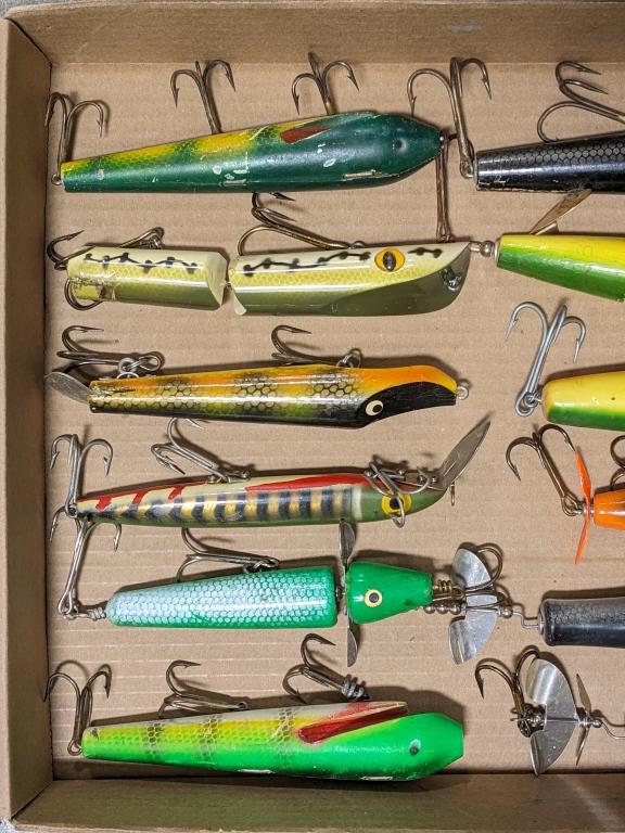 (12) Various Style Antique Musky Fishing Lures