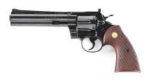 (C) EXCELLENT SECOND YEAR OF PRODUCTION COLT PYTHON DOUBLE ACTION REVOLVER SERIAL NUMBER 477.