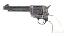 (C) ENGRAVED AND EMBELLISHED COLT SINGLE ACTION ARMY REVOLVER.