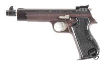 (M) SIG P210-5 TARGET 9MM SEMI-AUTOMATIC PISTOL WITH SOFT CASE.