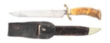 BOWIE KNIFE BY M.L. BRADFORD & CO, BOSTON.
