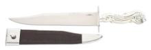 W&S BUTCHER CUTLERY HANDLED SHEFFILED BOWIE KNIFE.