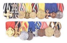 LOT OF 2: IMPERIAL GERMAN RECONSTRUCTED MEDAL BARS.