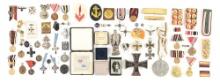 LOT OF IMPERIAL GERMAN, THIRD REICH, AND OTHER MISCELLANEOUS EUROPEAN MEDALS.