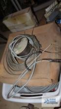 lot of copper wire and etc with basket