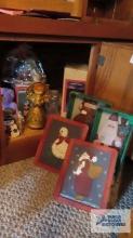 Cupboard lot of candles and decorative items