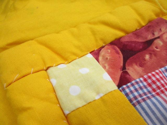 Machine and Hand Made Patchwork Quilt