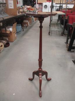 Round Mahogany Stand/Pedestal