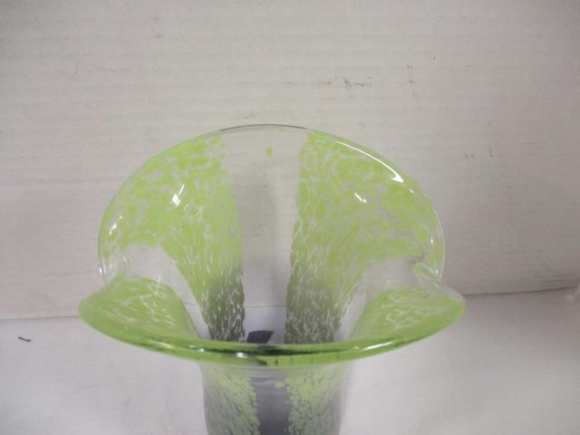 Hand Blown Art Glass Vase