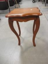 Small Square Wood Accent Side Table
