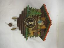 Vintage Miniature German Winding Cuckoo Clock