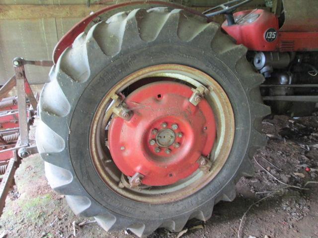 1967 Massey Ferguson Diesel 135 Tractor with Cultivator Attachment