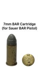 7mm BAR Cartridge for Sauer BAR Pistol