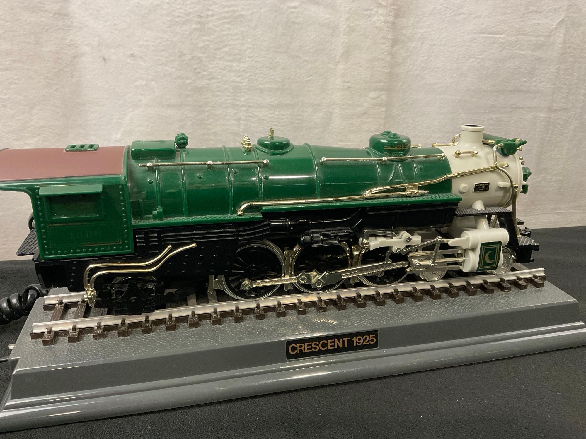 Telemania Figural Locomotive Train Phone, Railroad Engine on Track