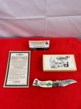 Vintage Frost Cutlery Ltd Ed Harry Gant Farewell Tour 1994 Bear Hunter Knife. Signed. COA. NIB. See