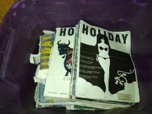 BL- Assorted Vintage "Holiday" Magazines w/ Tub