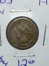 1863 Indian Head Cent Copper Nickel