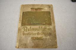 German. Ruhmesblatter History Book