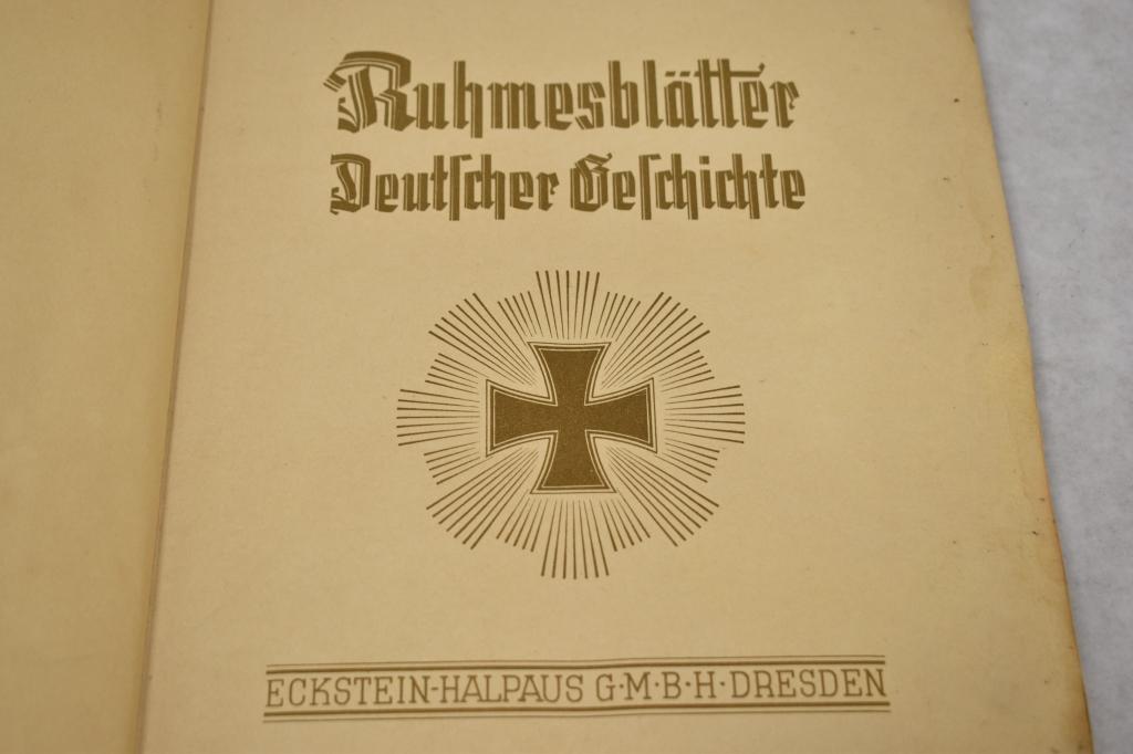 German. Ruhmesblatter History Book