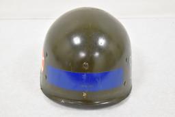 USA/French. Vietnam Marked Helmet & Liner Liner