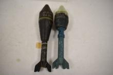 Two WWII Practice Projectiles