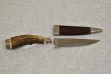 Hubertus Fixed Blade Knife & Leather Sheath