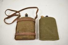 Two Military Canteens WWI & WWII