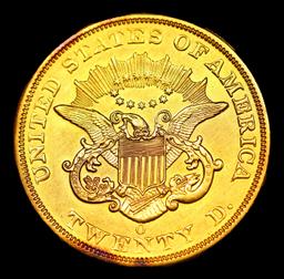 ***Auction Highlight*** 1851-o Gold Liberty Double Eagle Near Top Pop! $20 Graded ms62 details By SE