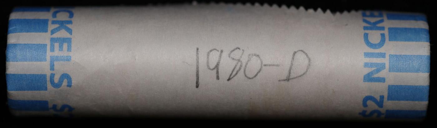 Shotgun Jefferson 5c roll, 1980-d 40 pcs Bank Wrapper