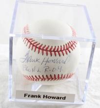 MLB Autographed Baseball Frank Howard in Case