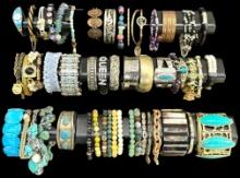 Lot of 53 estate better bracelets