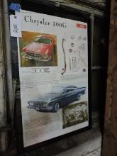 Framed Poster - Chrysler 300 1961 - 24" X 36"