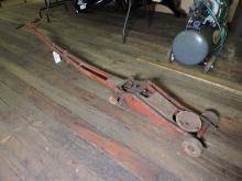 Marquette Brand Vintage Floor Jack (1950's) - Complete but Needs Work to Function