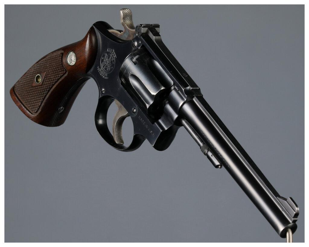 Smith & Wesson K-22 Double Action Revolver with Rosewood Grips