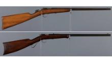 Two Winchester Bolt Action Single Shot Rimfire Rifles