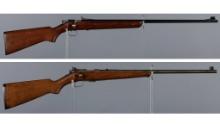 Four Winchester Bolt Action Rimfire Rifles