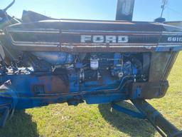 Ford 6610 Tractor 2 Wheel Drive / Back TIres 80% Open Station w/ roll bar Runs but has been sitting
