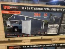 Garage Metal Shed w/ Double Doors