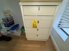 4 DRAWER CABINET WITH DENTAL SUPPLIES