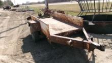 46" X 8' H.D. TRAILER, open front & back, ball hitch, no title