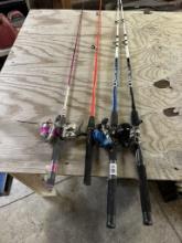 Fishing Poles & Reels (3 pcs)