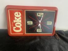 Coca-Cola clock 14x22